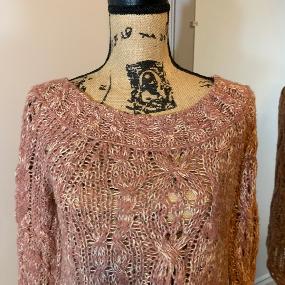 Free People Pink Chunky Sweater - Picture 2 of 5